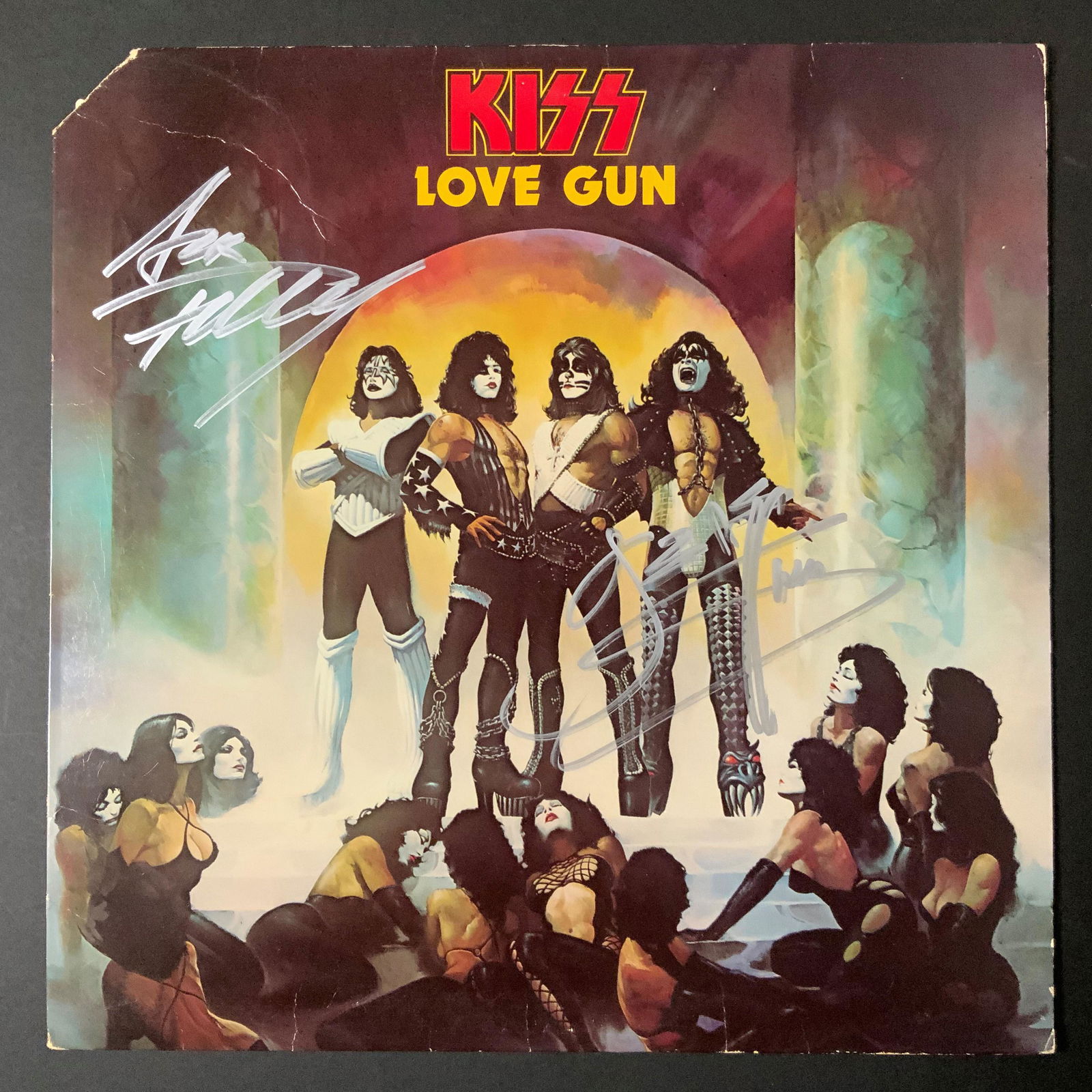 Ace Frehley and Gene Simmons  Autographed Album Cover (1 of 1)