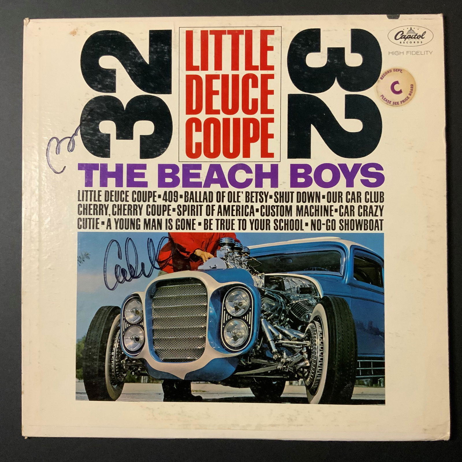 Beach Boys  Autographed Album Cover, Brian Carl (1 of 1)
