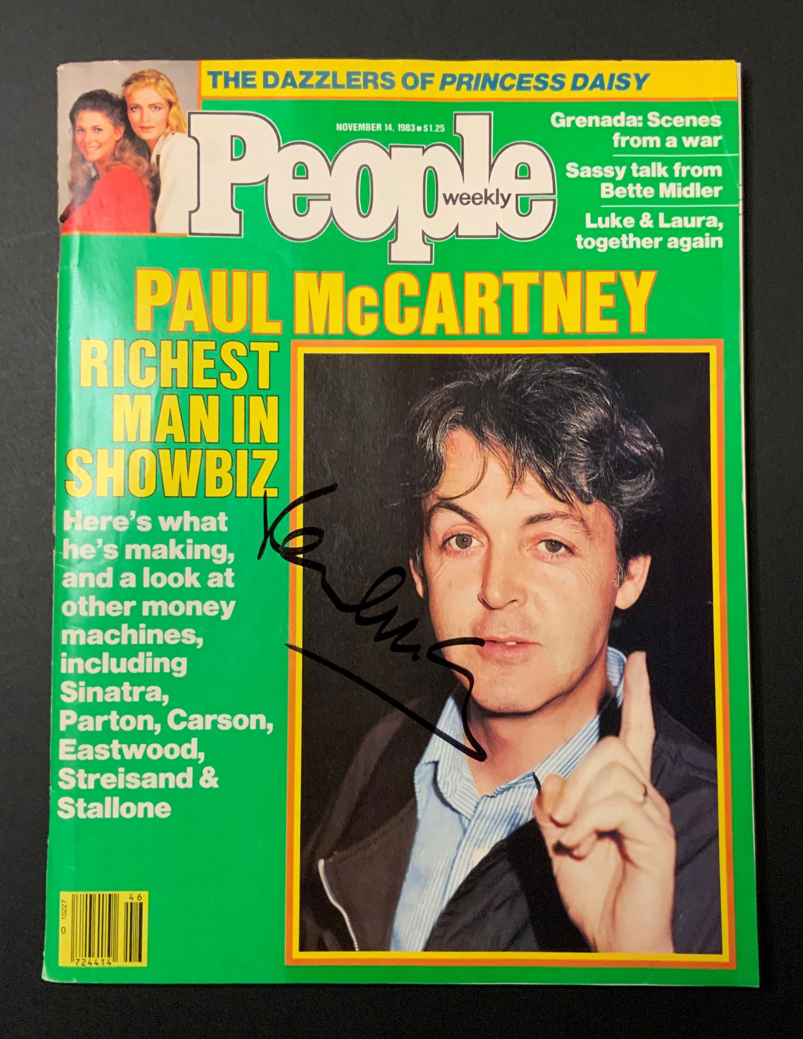 Paul McCartney Autographed People Magazine, 1983 (1 of 1)