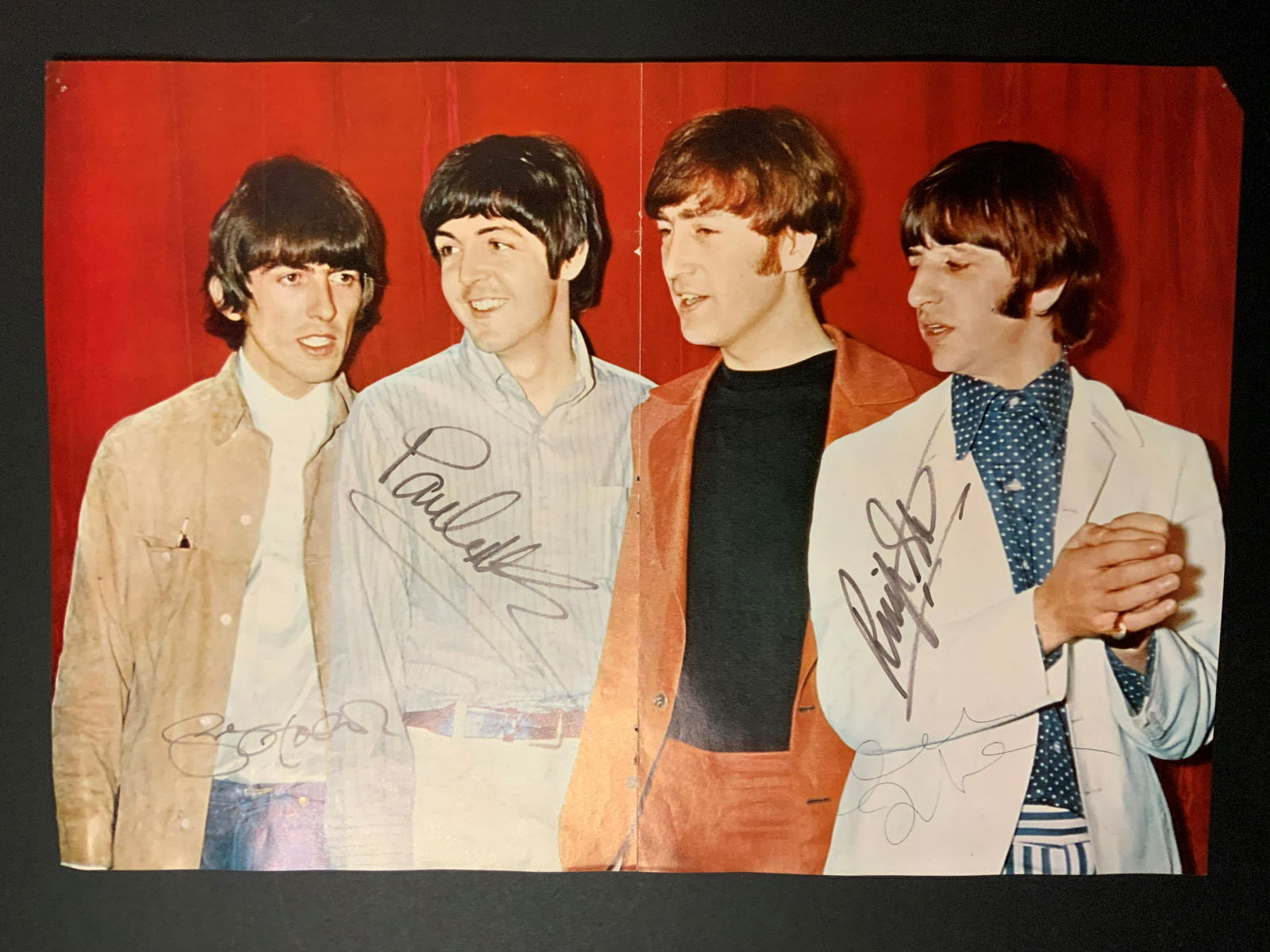Beatles Autographed Mini Poster, Signed by all (1 of 1)