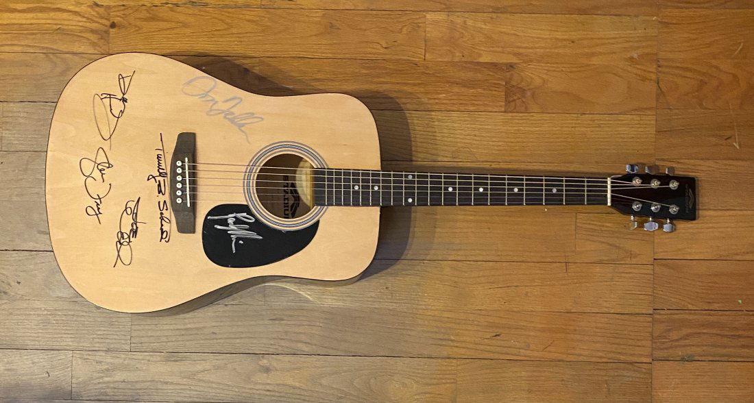 The Eagles Autographed Guitar FREY HENLEY (1 of 1)