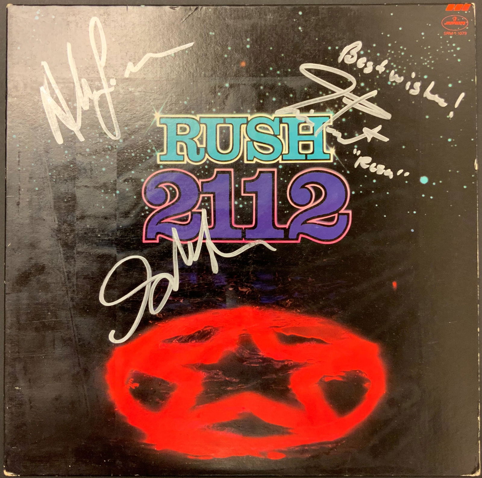 Rush Autographed Album Cover, Signed by all (1 of 1)