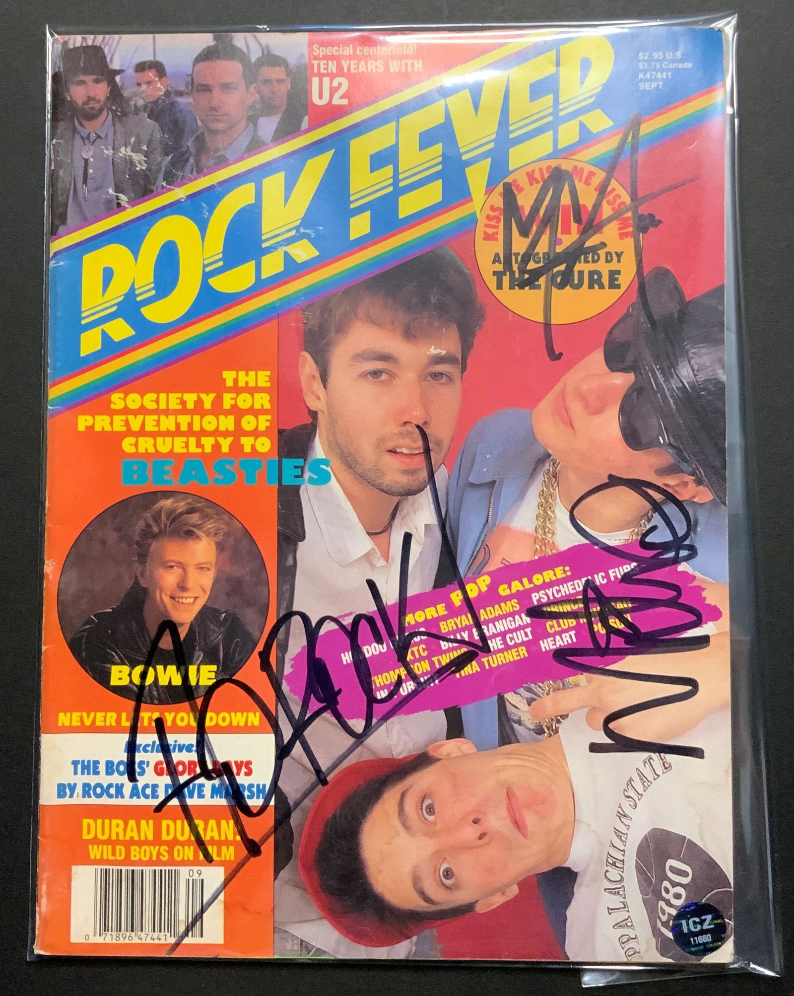 Beastie Boys Autographed Rock Fever Mag (1 of 1)