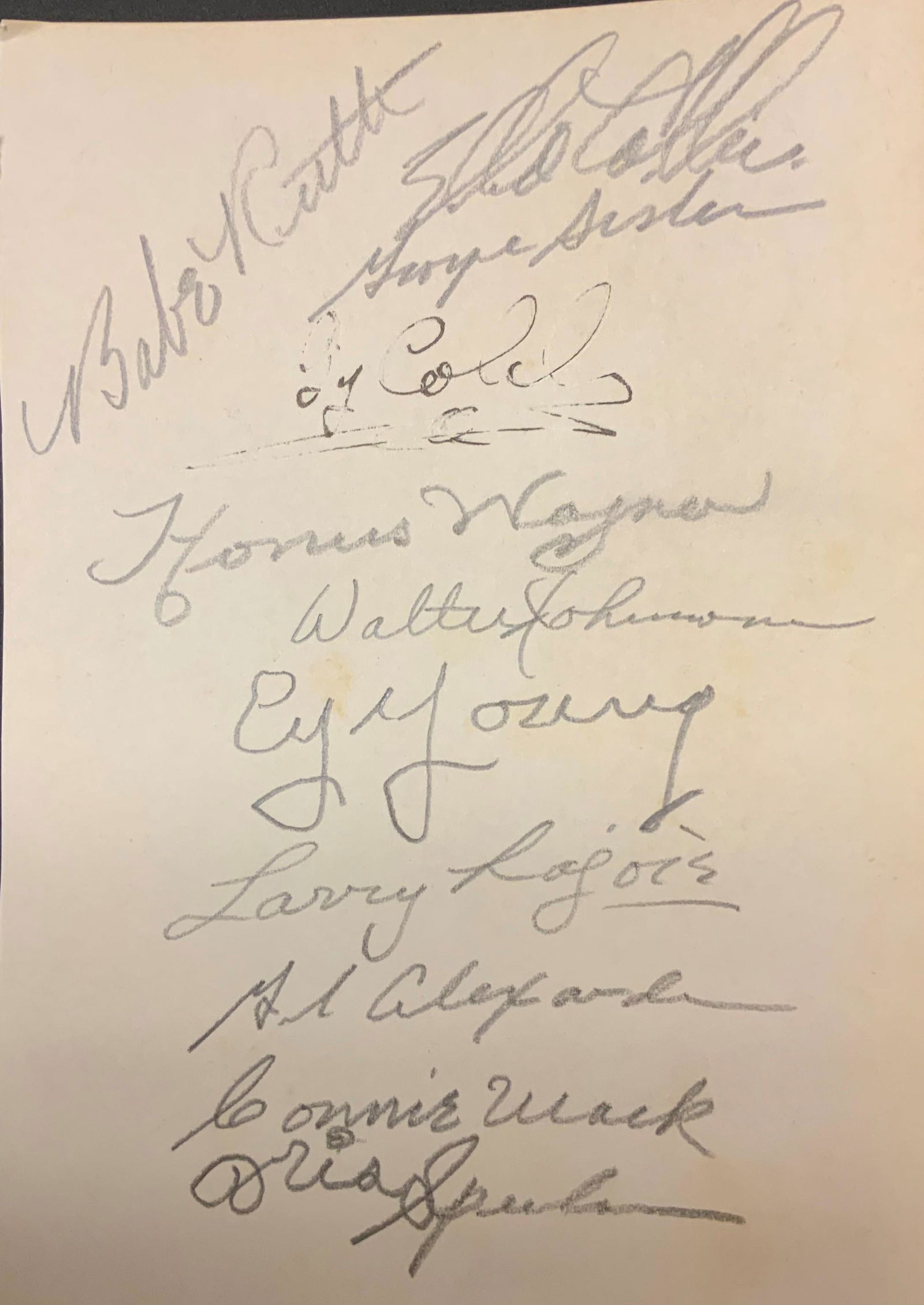 RARE Hall of Fame Inductees Autographs, Babe Ruth, (1 of 1)
