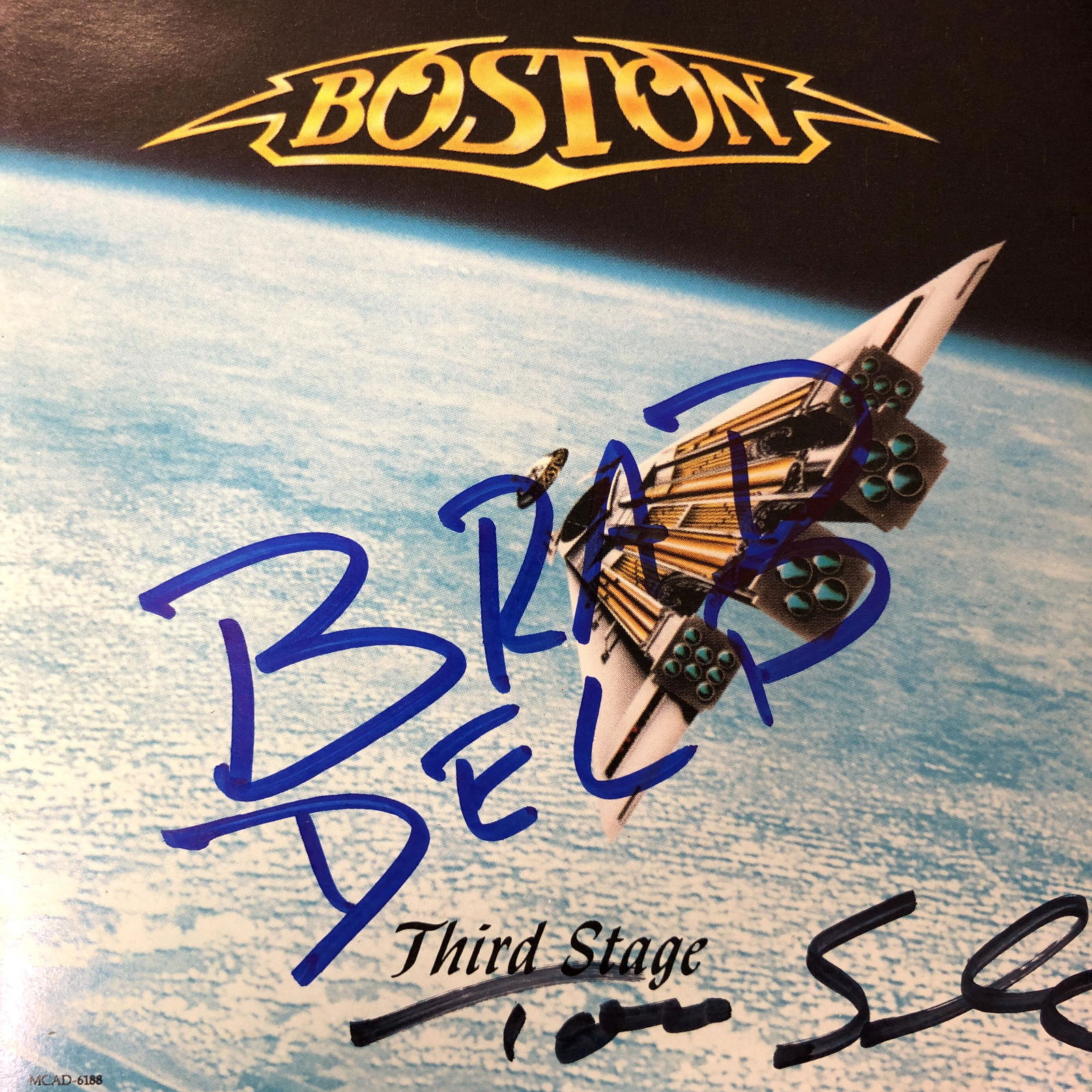 Boston Autographed CD Liner Notes, Brad Delp, Tom (1 of 1)