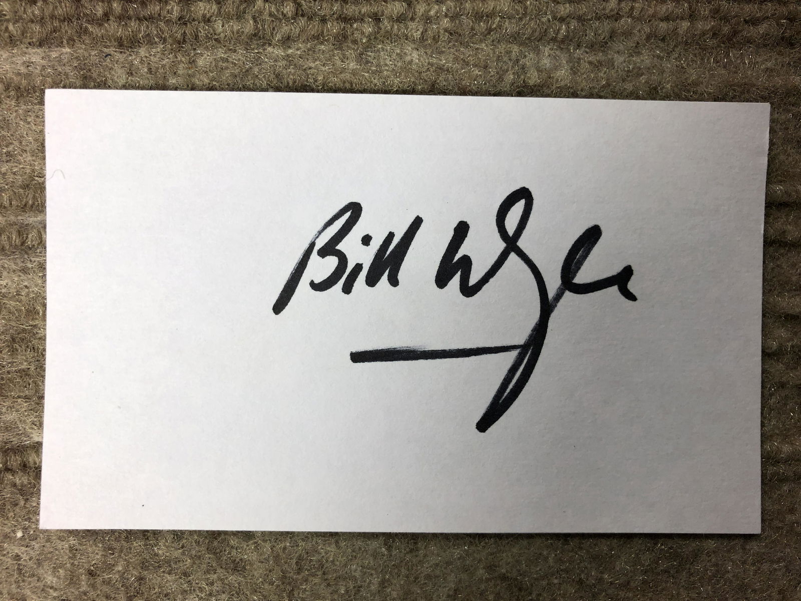 Bill Wyman Autographed Card (1 of 1)