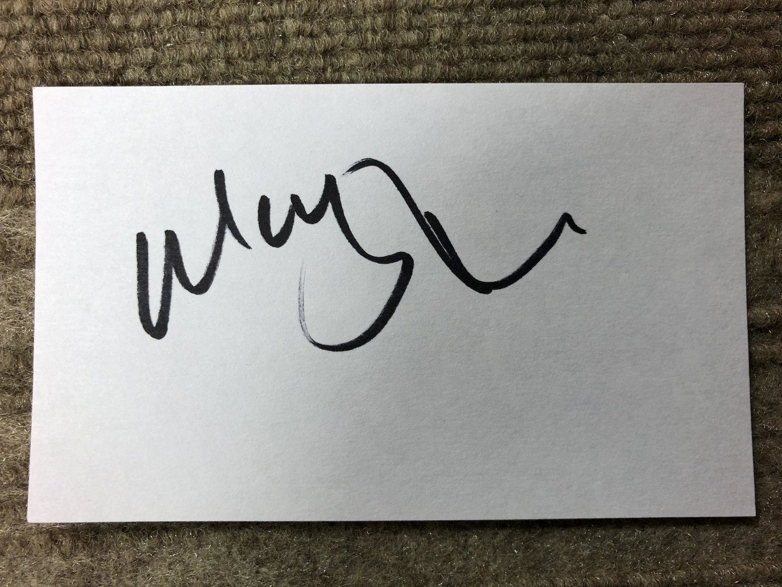 Mick Jagger Autographed Card (1 of 1)