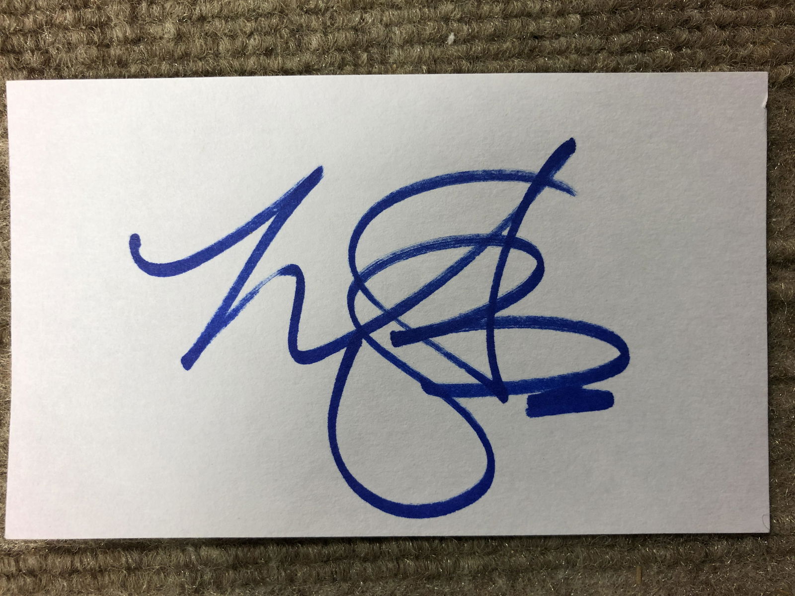 Charlie Watts Autographed Card (1 of 1)