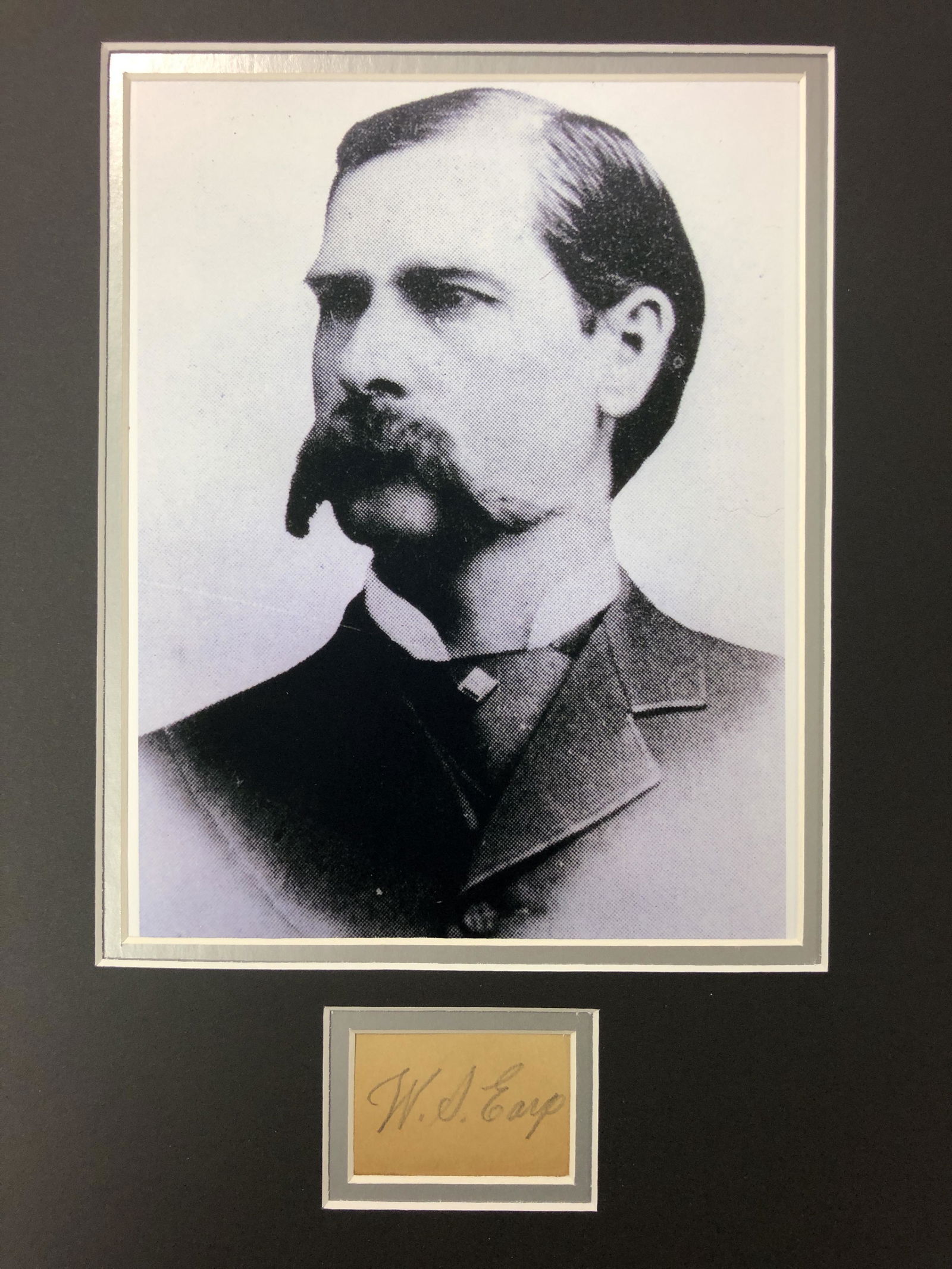 Wyatt Earp Autographed Display (1 of 1)