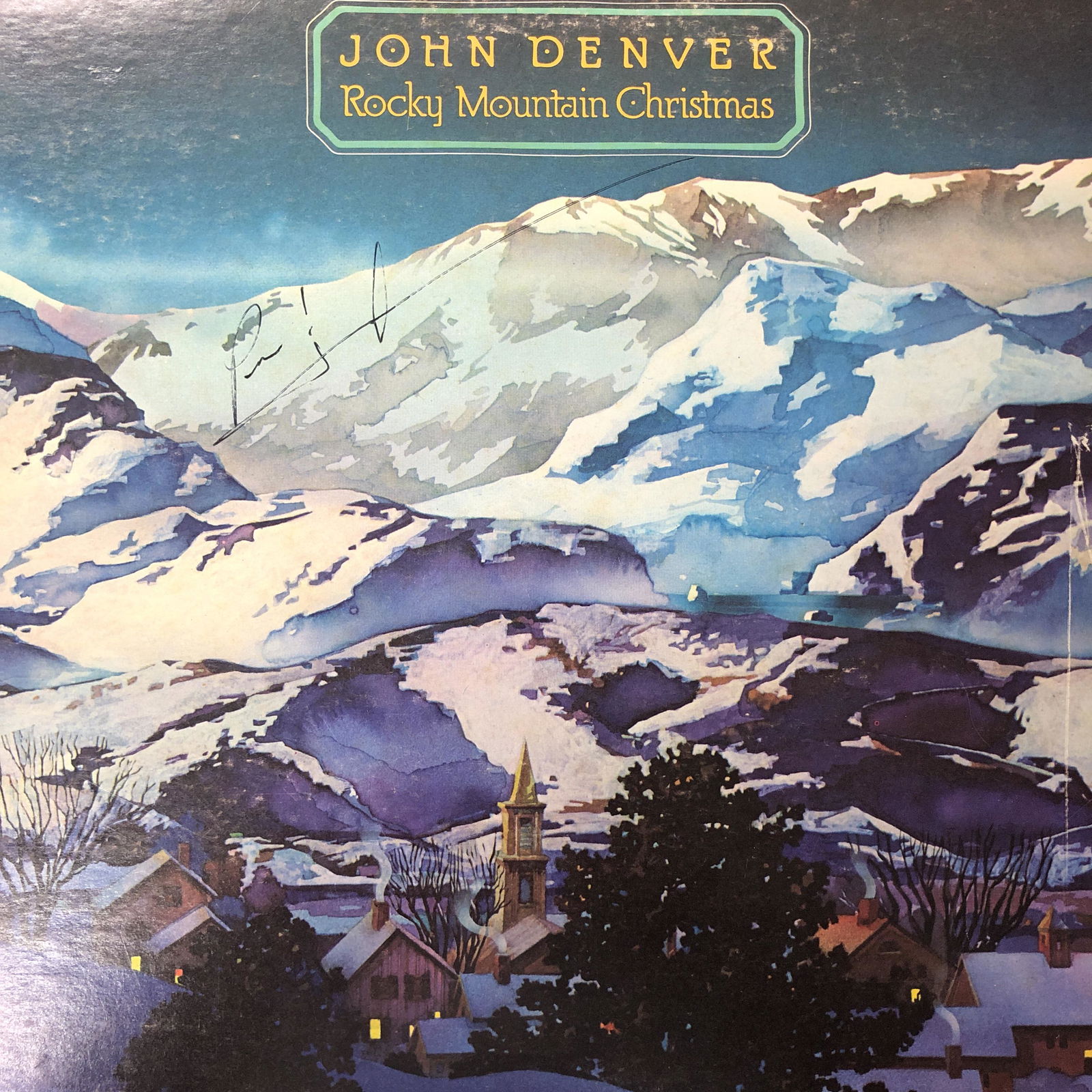 John Denver Autographed Album Cover (1 of 1)