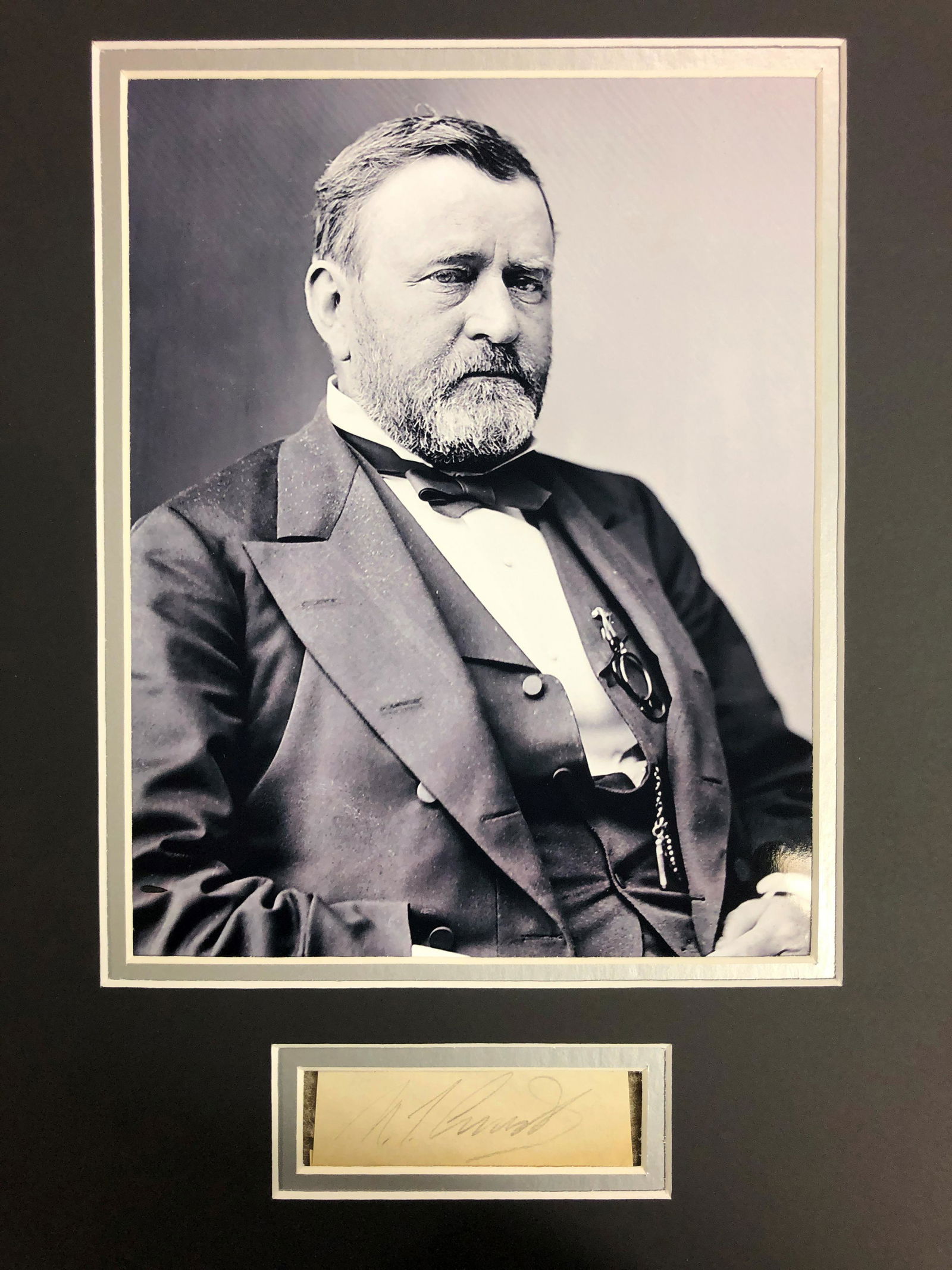 Ulysses S. Grant Autograph Display (1 of 1)