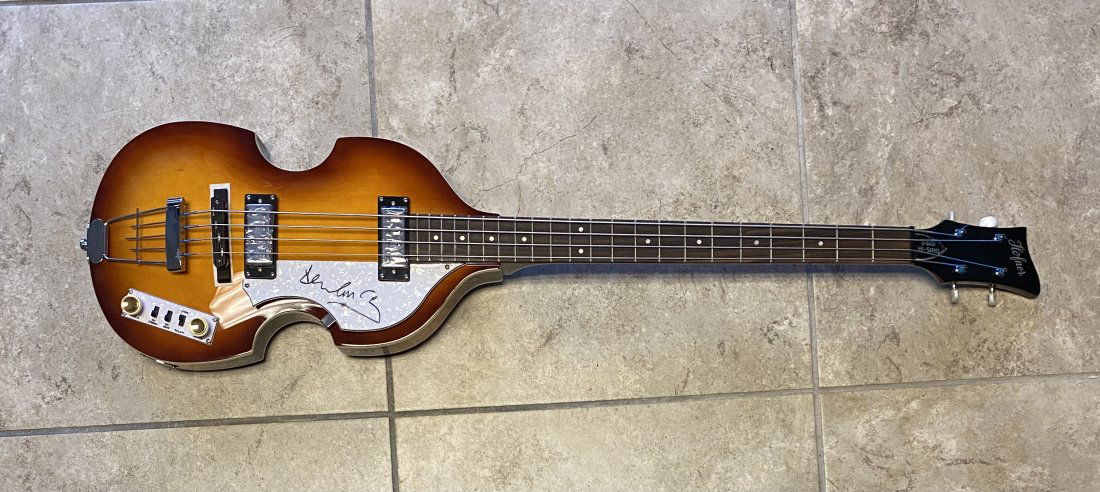 Paul McCartney Autographed Hofner BEATLES BASS! RARE! (1 of 1)