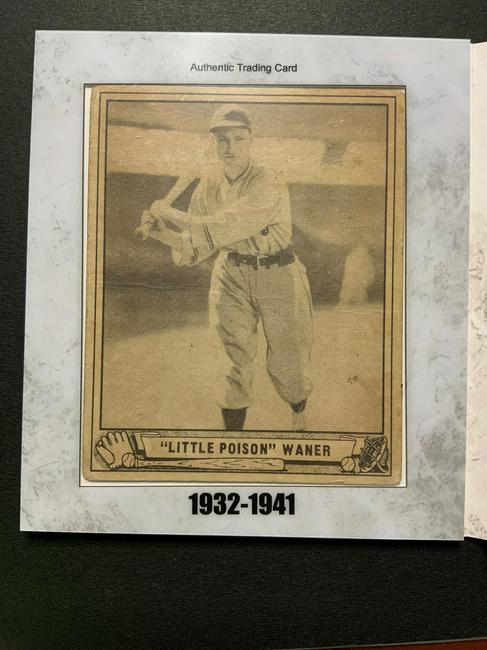Lloyd ""Little Poison"" Waner Cut Autograph and Trading (1 of 2)