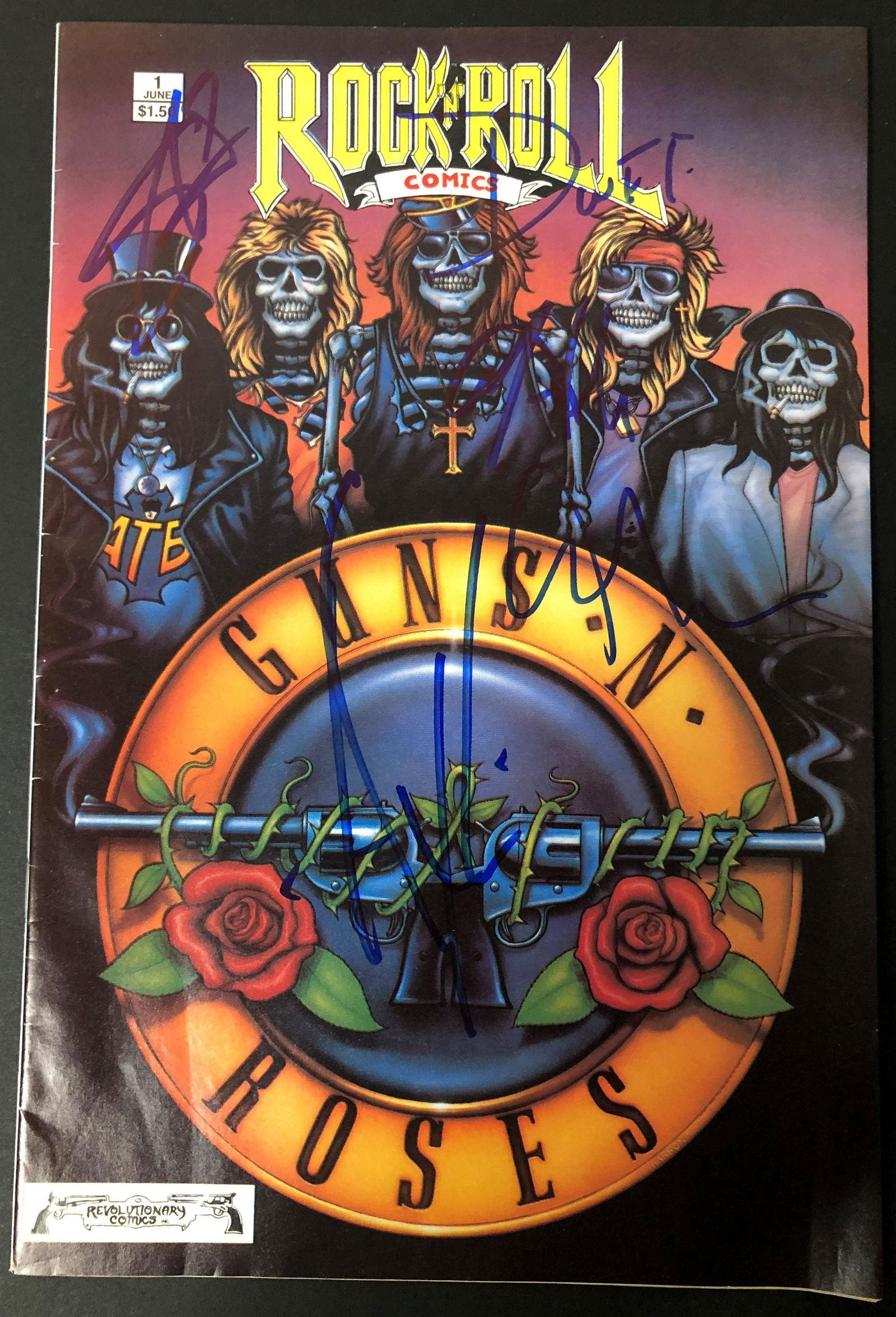 Guns N Roses Autographed Rock Comic (1 of 1)