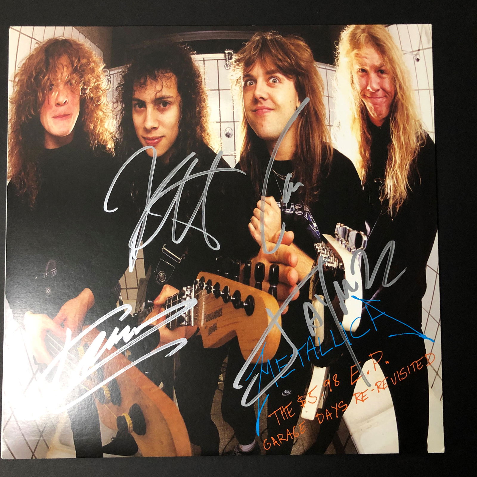 Metallica Autographed Album Cover (1 of 1)