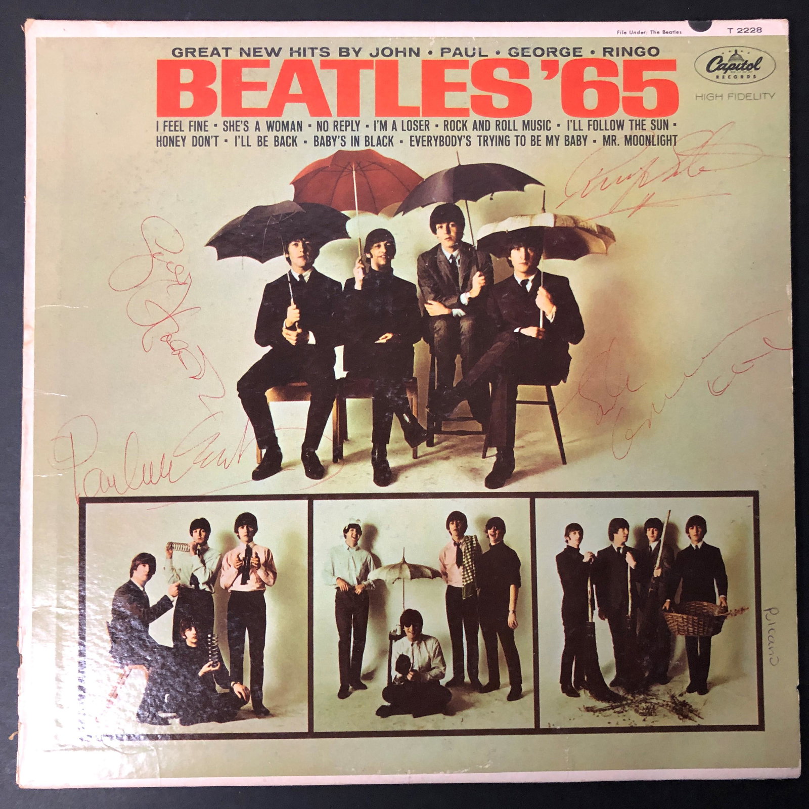 Beatles Autographed Album Cover, Signed by all: Displays are not framed, and can be framed for a cost. Framed items will state they are framed in the name of the item. Ask any and all questions before bidding. Signed album covers are not guaranteed