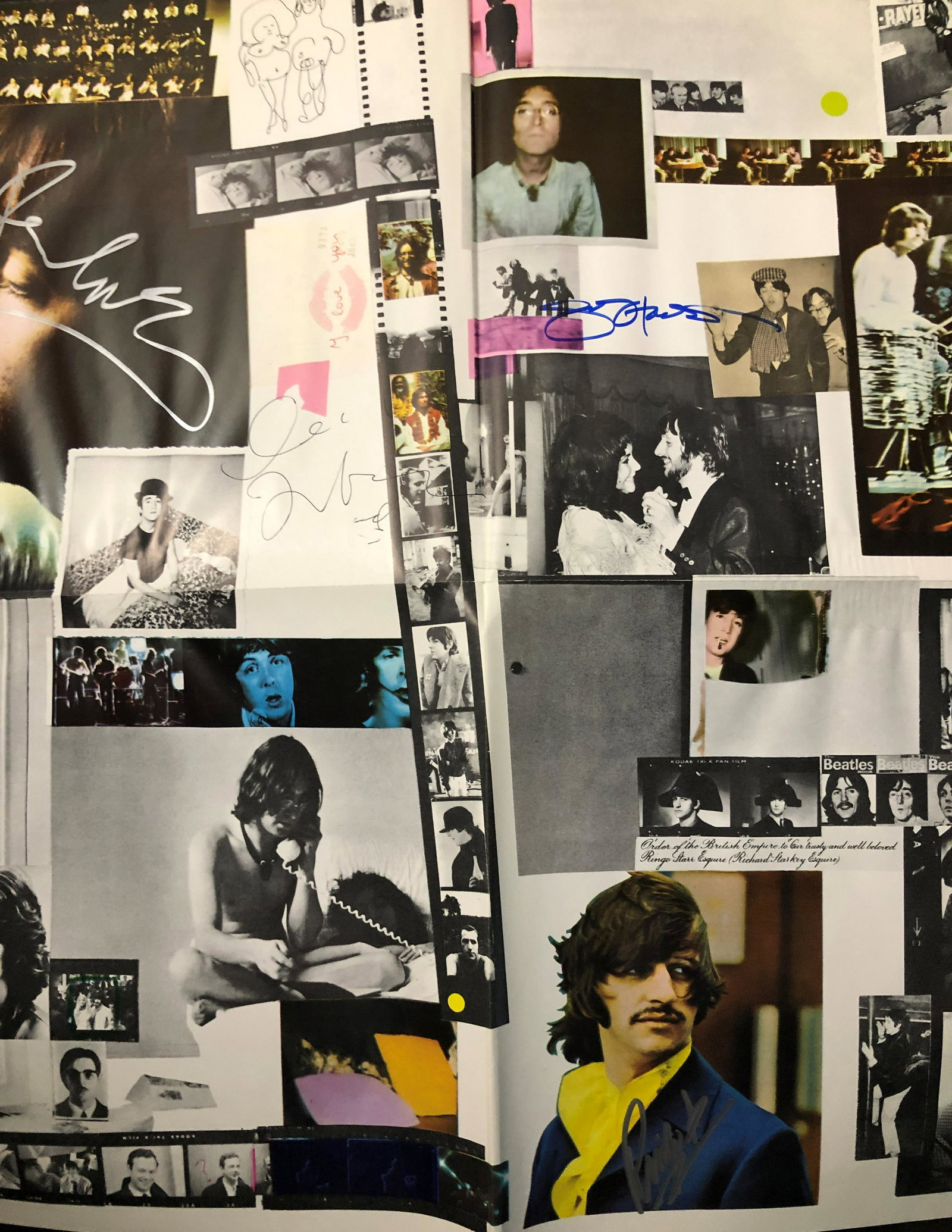 Beatles Autographed Poster, Signed by all (1 of 5)