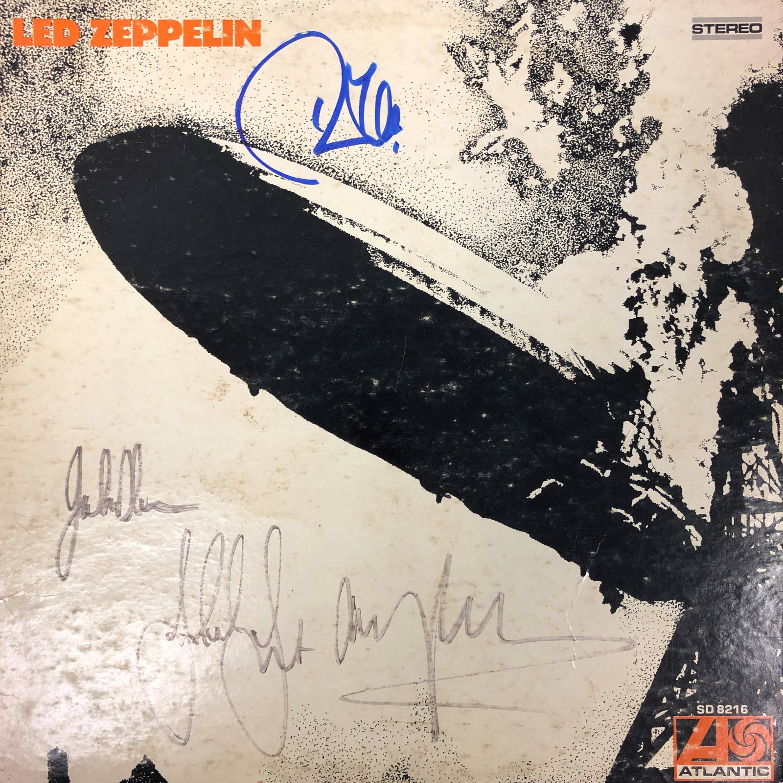 Led Zeppelin Autographed Album Cover, signed by all (1 of 1)
