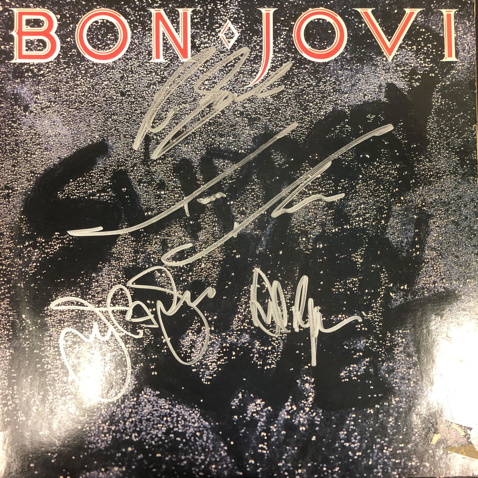 Bon Jovi Autographed Album Cover (1 of 1)