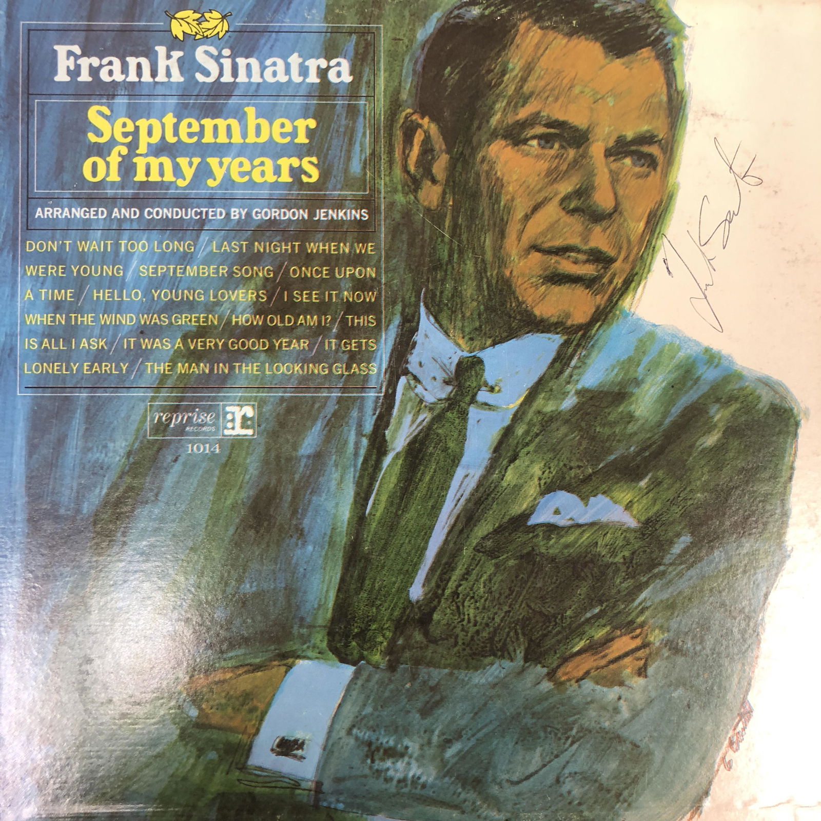Frank Sinatra Autographed Album Cover (1 of 1)