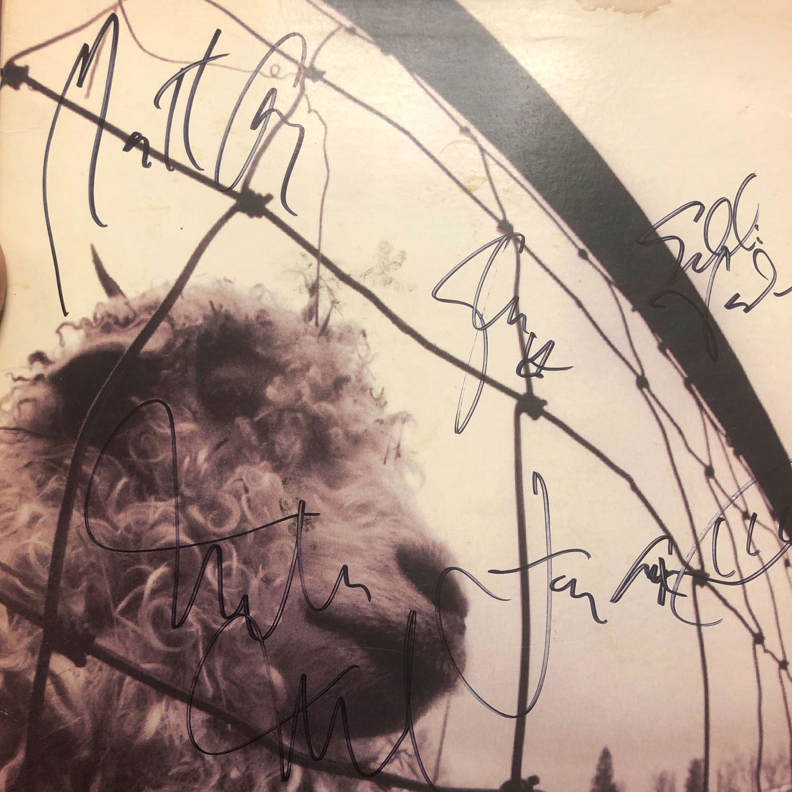 Pearl Jam Autographed Album Cover, Signed by all (1 of 1)