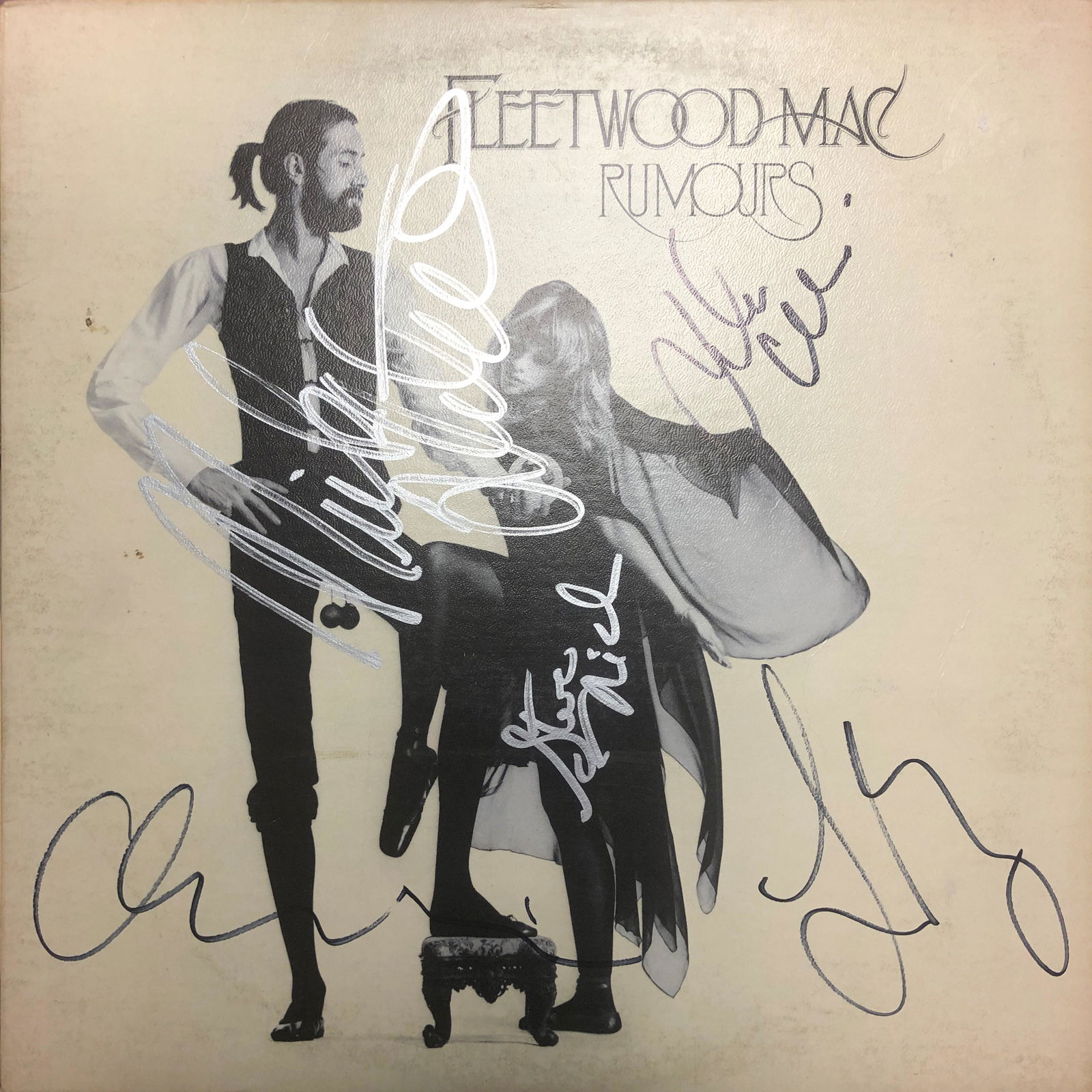 Fleetwood Mac Autographed Album Cover, Signed by all (1 of 1)