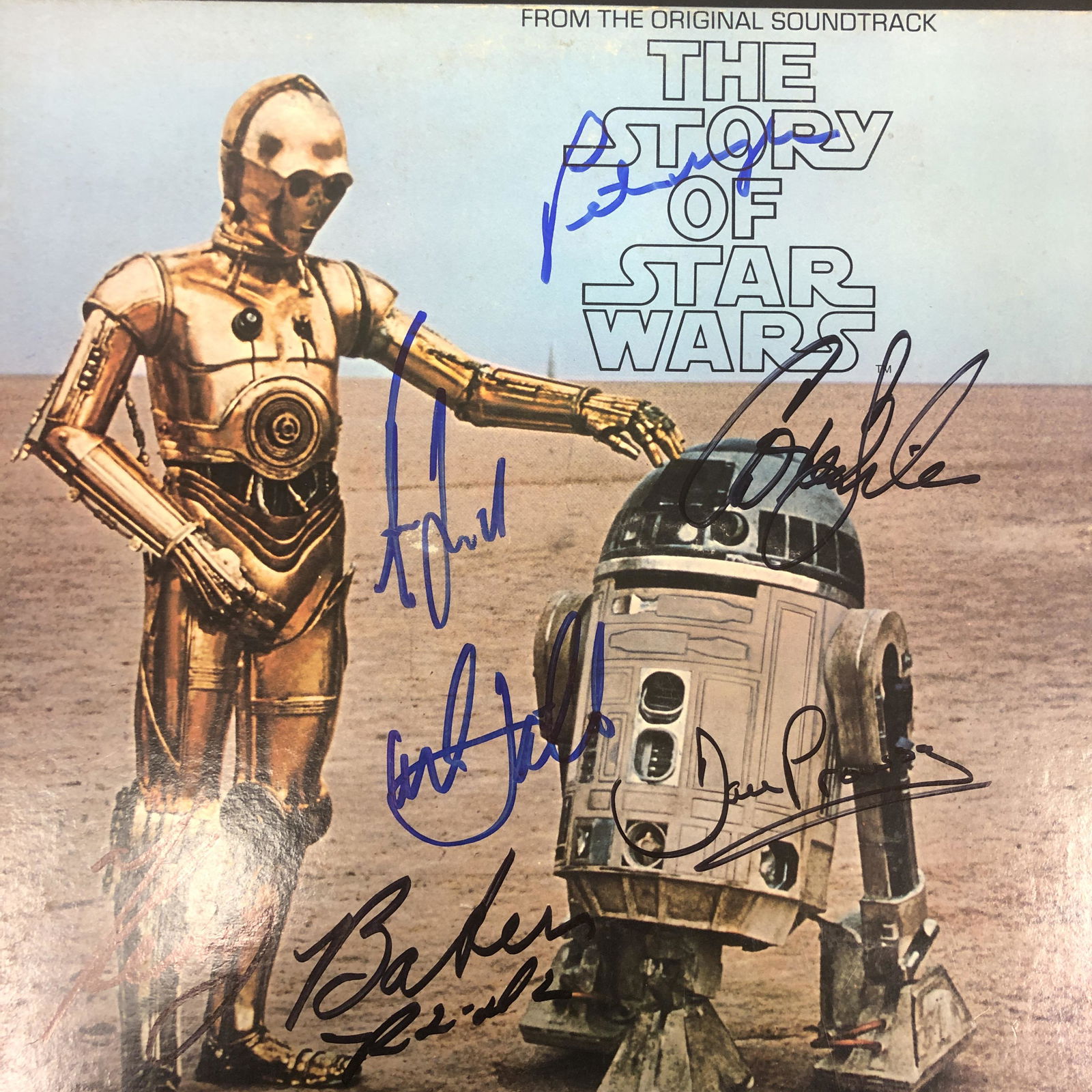 Star Wars Autographed Soundtrack Album Cover, Prowse, (1 of 1)