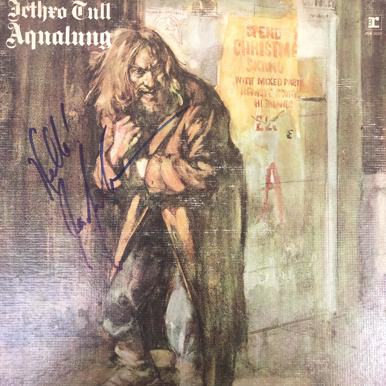 Jethro Tull Autographed Album Cover, Ian Anderson (1 of 1)