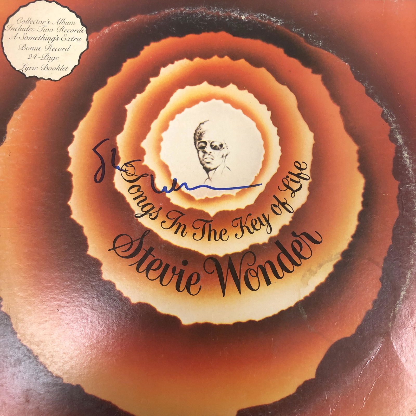 Stevie Wonder Autographed Album Cover (1 of 1)