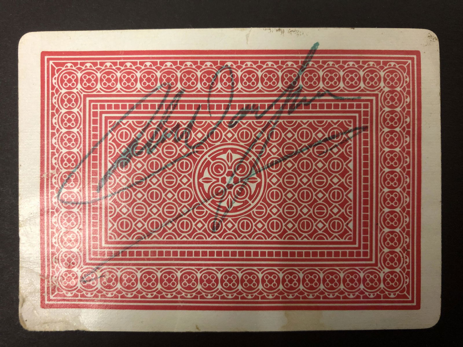 John Wayne Autographed Playing Card (1 of 1)