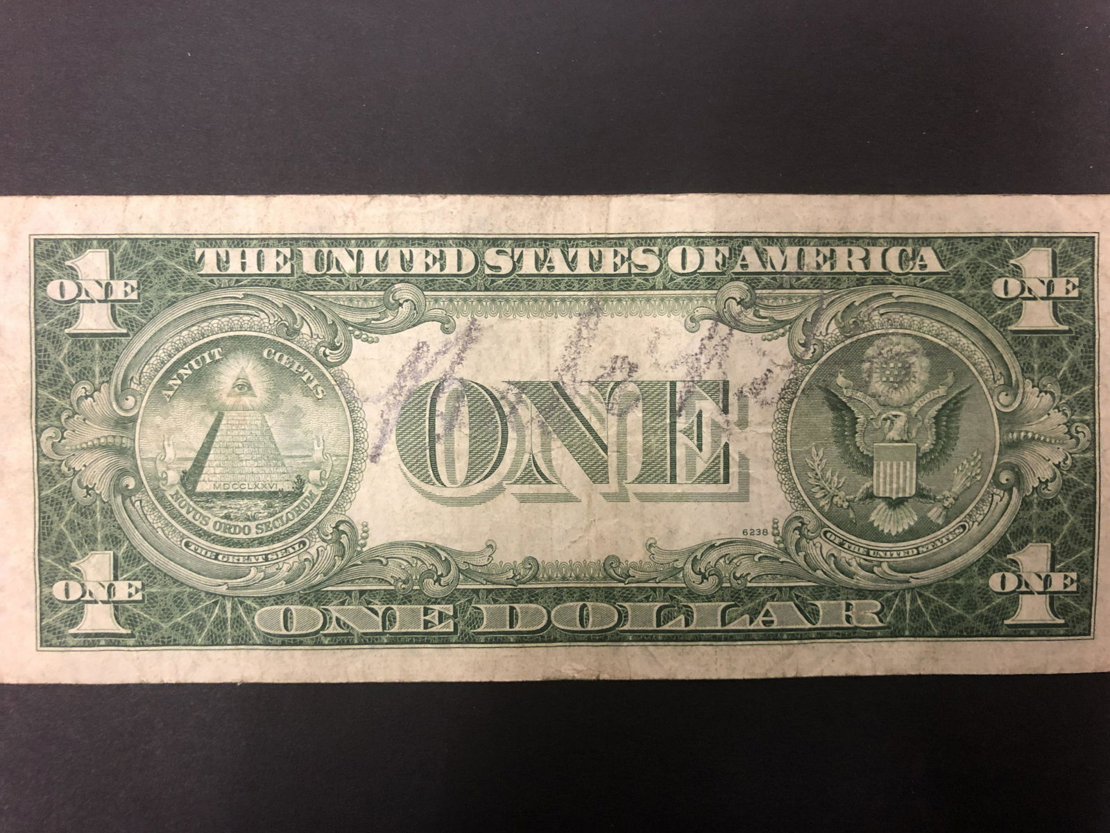 Babe Ruth Autographed $1 Silver Certificate (pencil) (1 of 1)