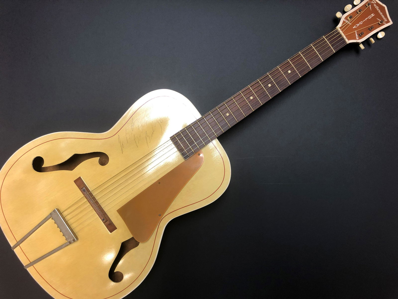 Buddy Holly Autographed Acoustic Guitar (1 of 1)