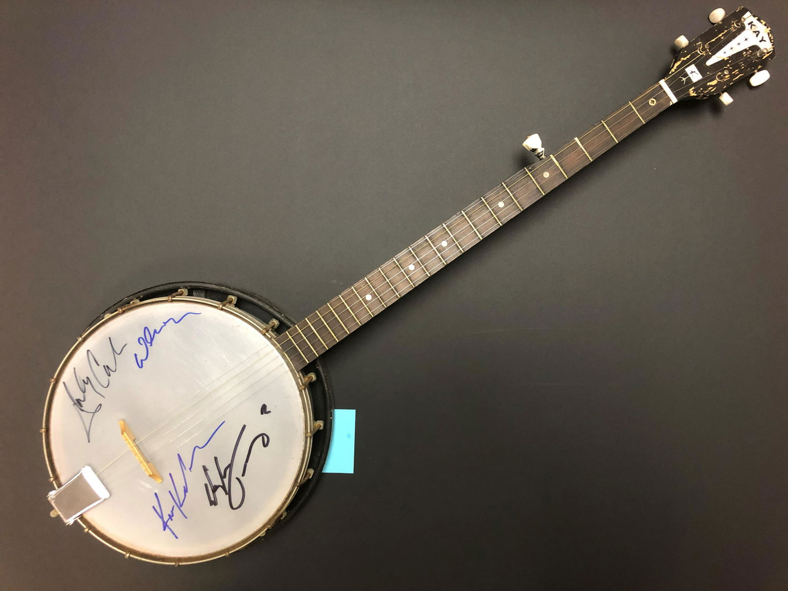 Highway Men Autographed Banjo (1 of 1)