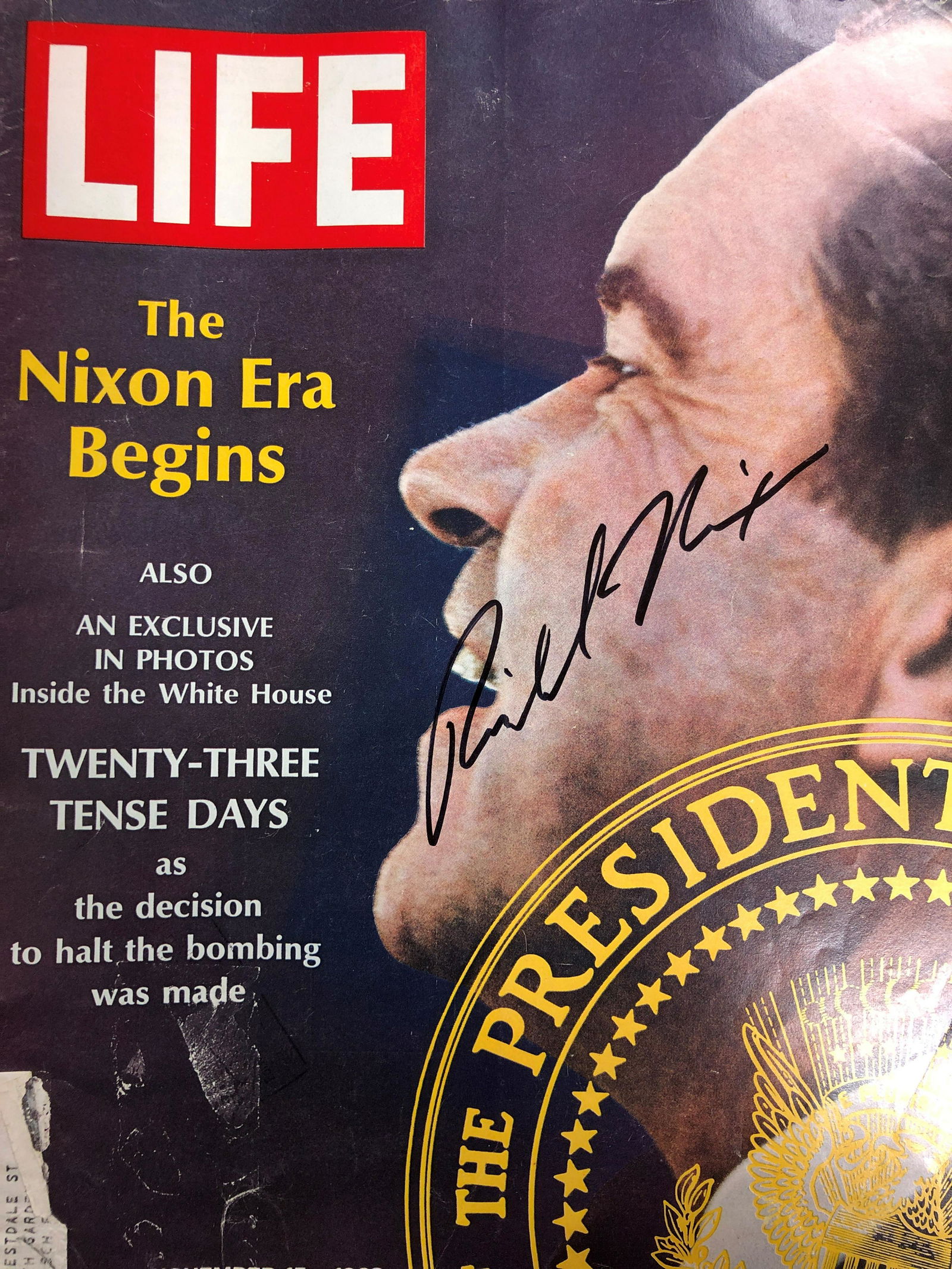 Richard Nixon Autographed Life Magazine (1 of 1)