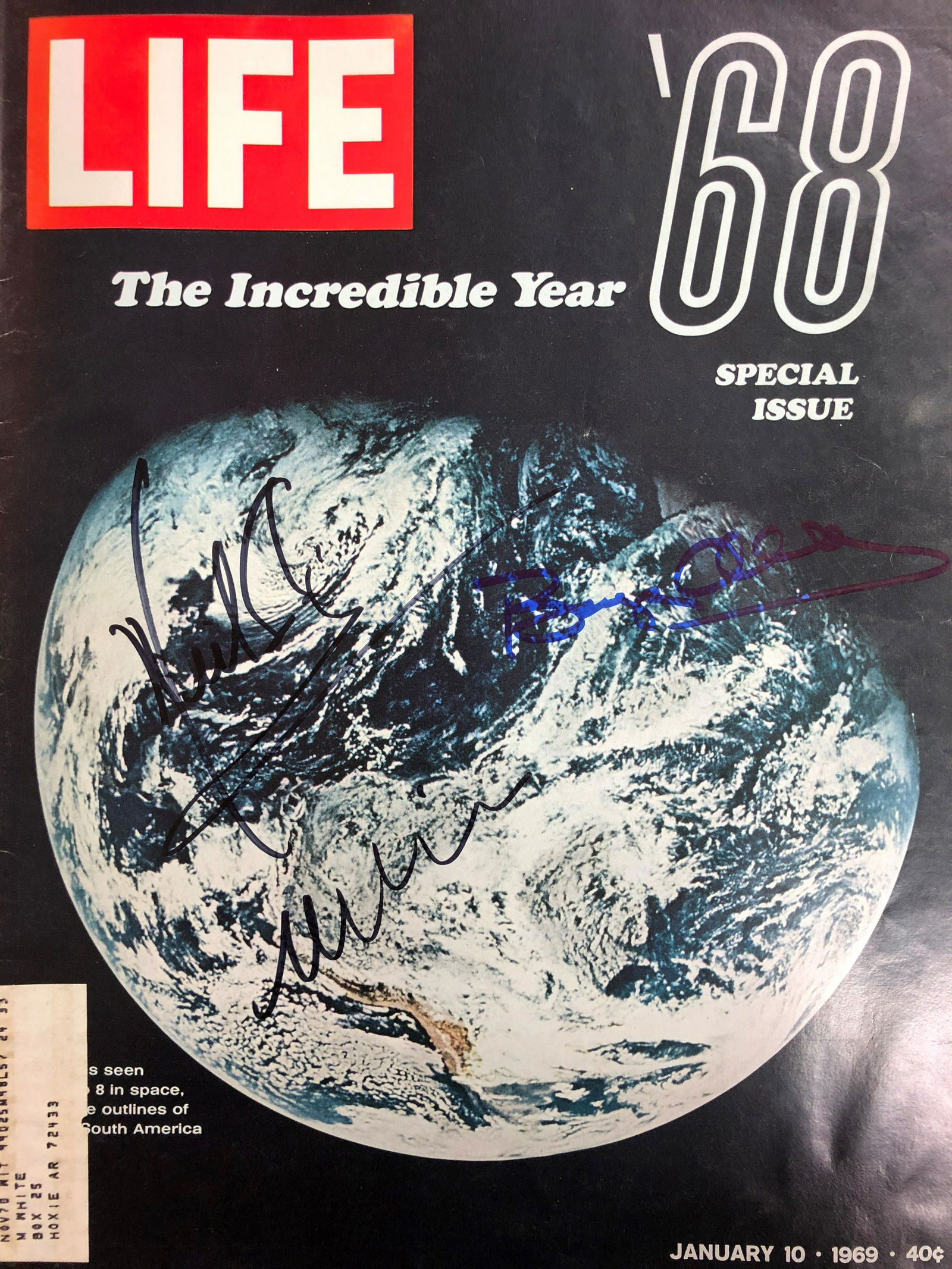 Apollo 11 Signed Life Mag, Aldrin, Collins, Armstrong (1 of 1)
