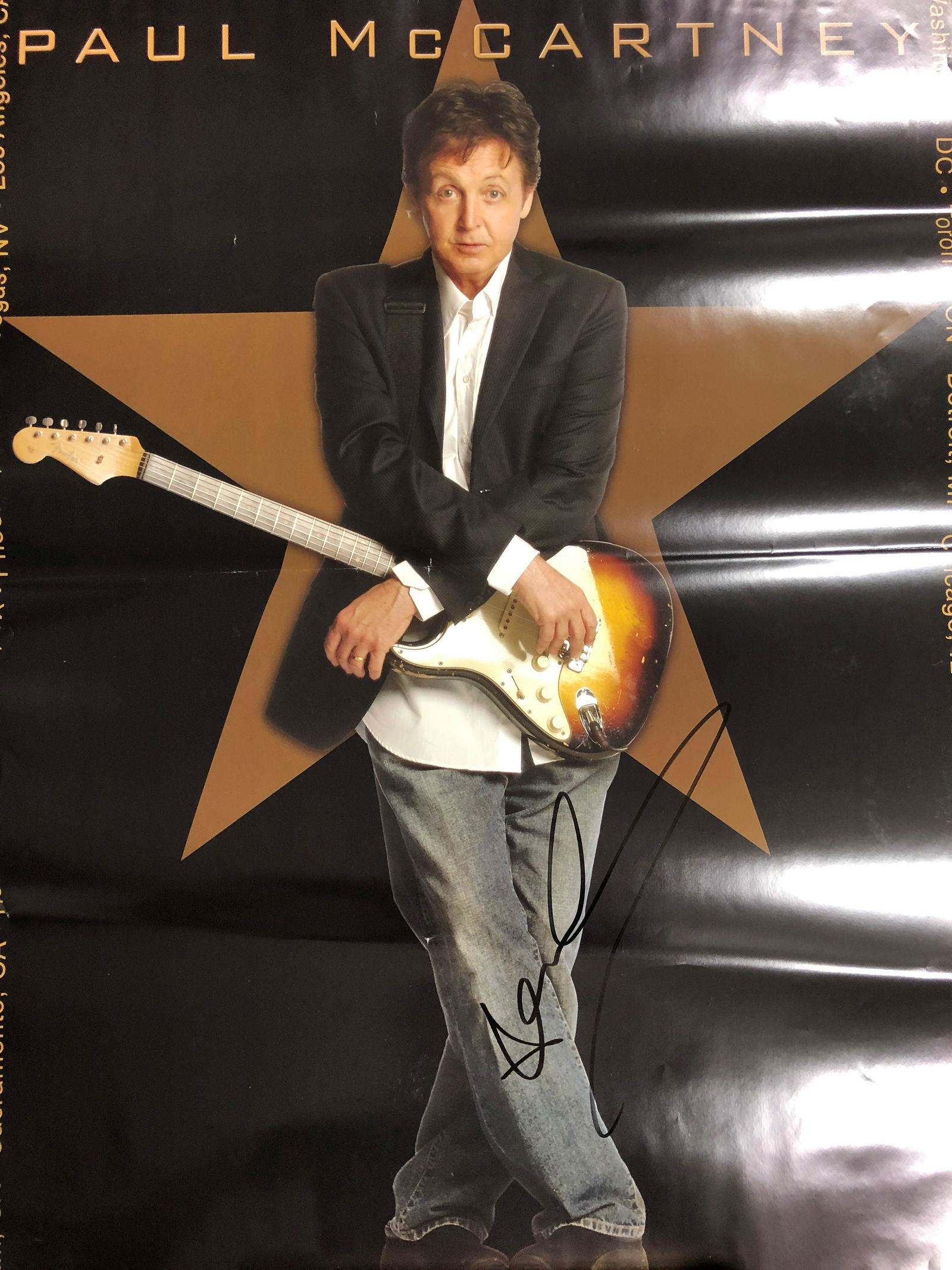 Paul McCartney Autographed 2005 Tour Poster (1 of 1)