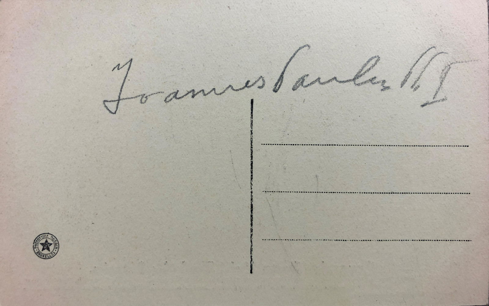 Pope John Paul I Autographed Post Card (1 of 1)