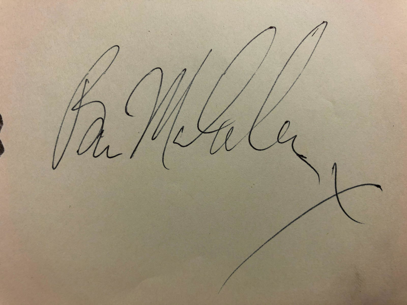 Malcolm X Autographed Page (1 of 1)