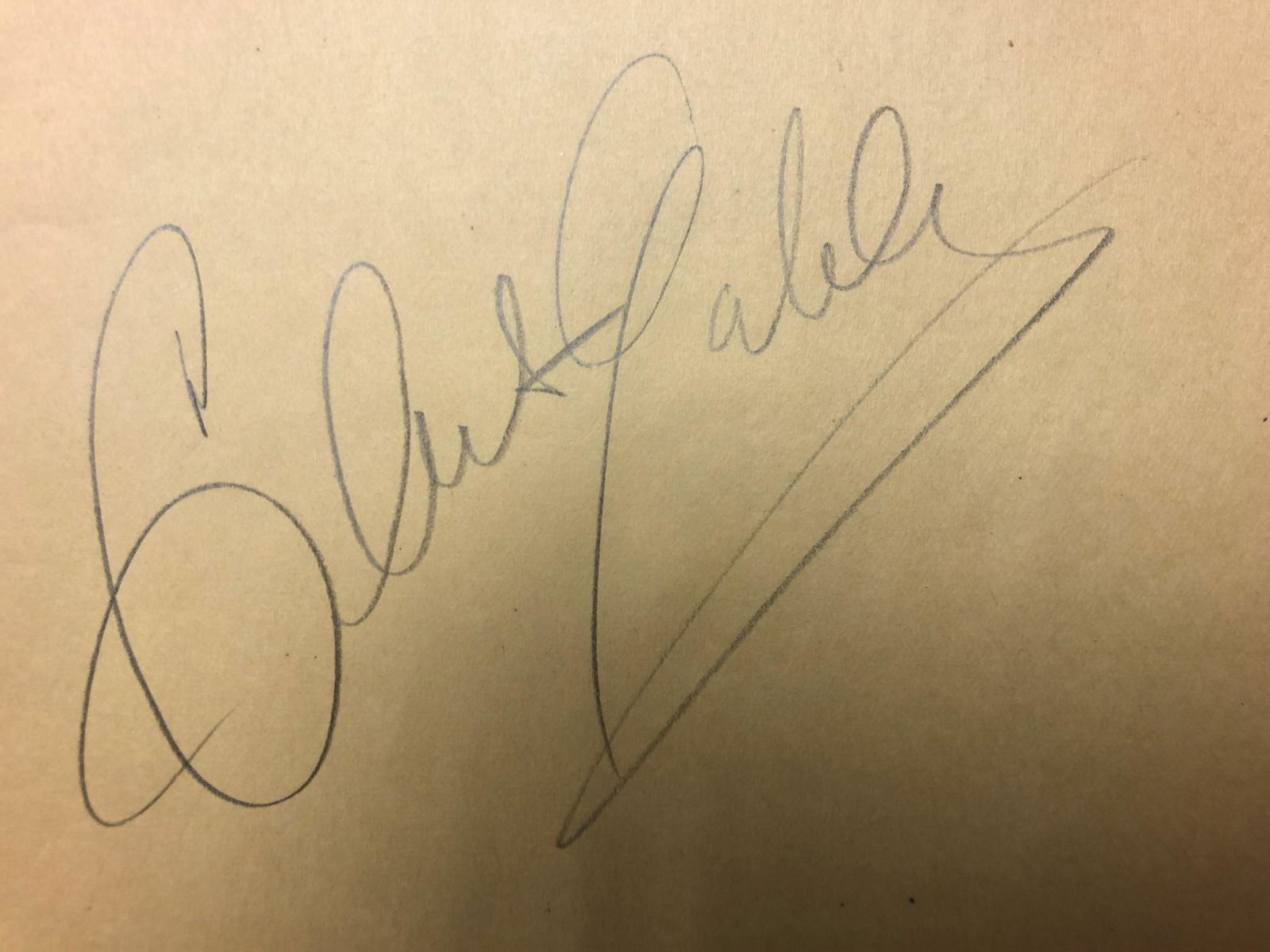 Clark Gable Cut Autograph (1 of 1)