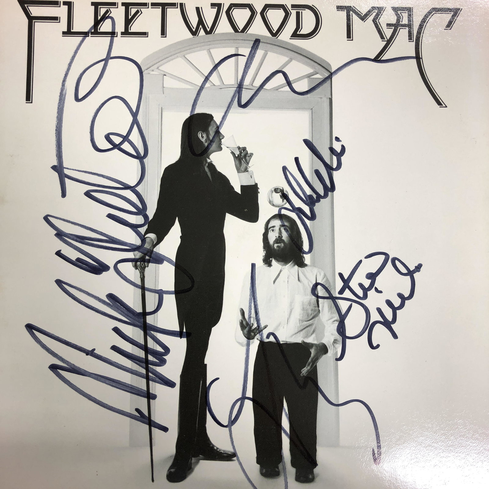 Fleetwood Mac Autographed Album Cover: Displays are not framed, and can be framed for a cost. Framed items will state they are framed in the name of the item. Ask any and all questions BEFORE bidding. Signed album covers are not guaranteed