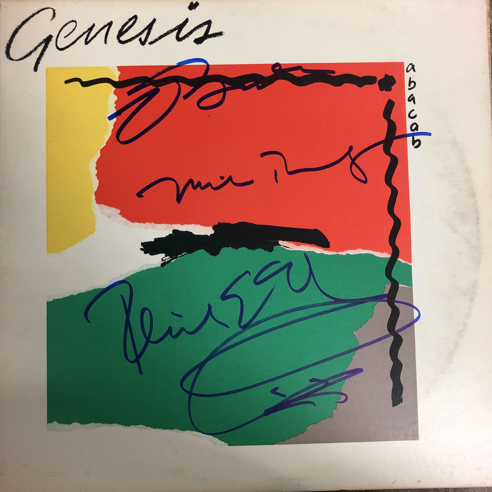 Genesis Autographed Album Cover (1 of 1)