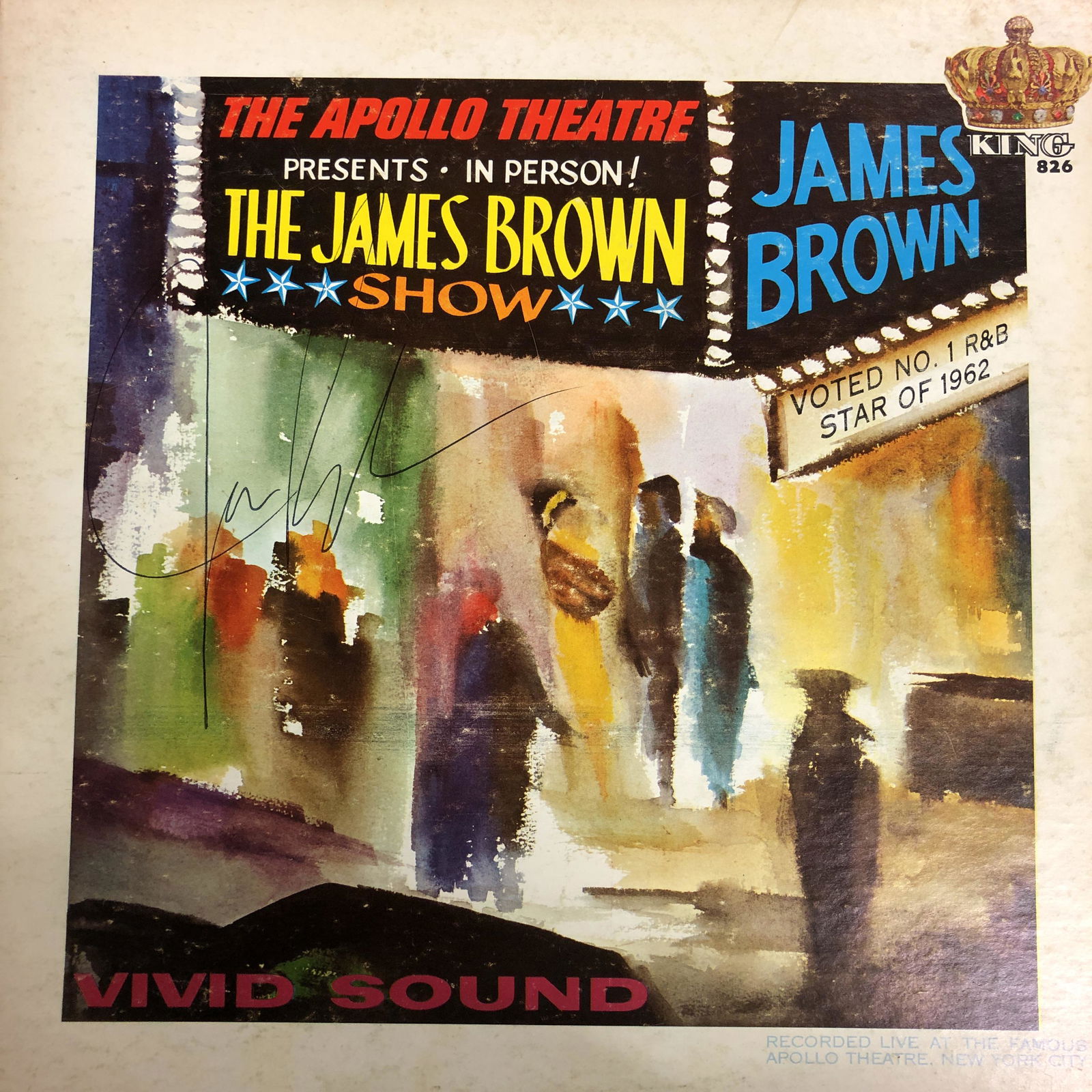 James Brown Autographed Album Cover (1 of 1)