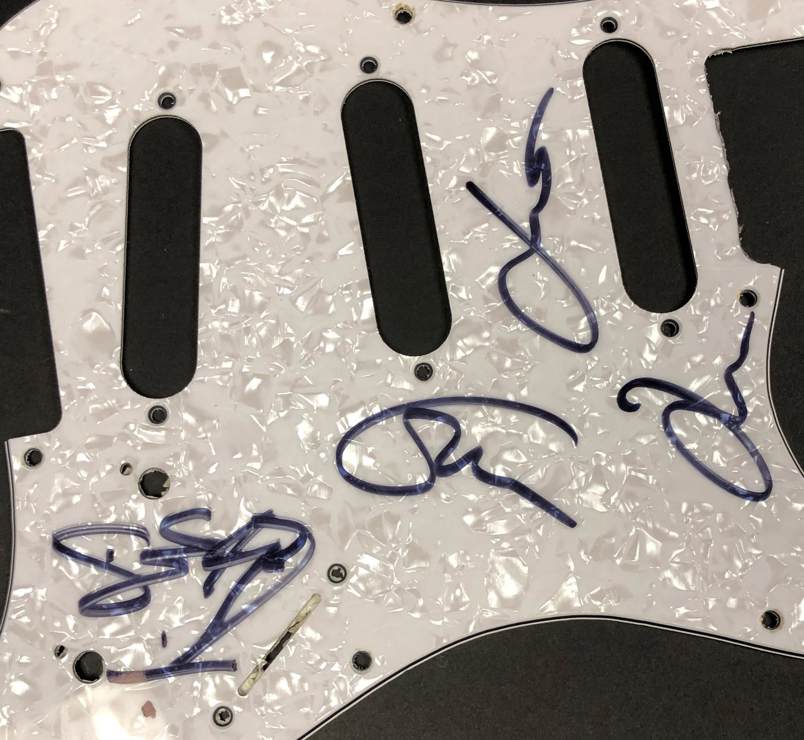 Cream Autographed Pick Guard (1 of 1)