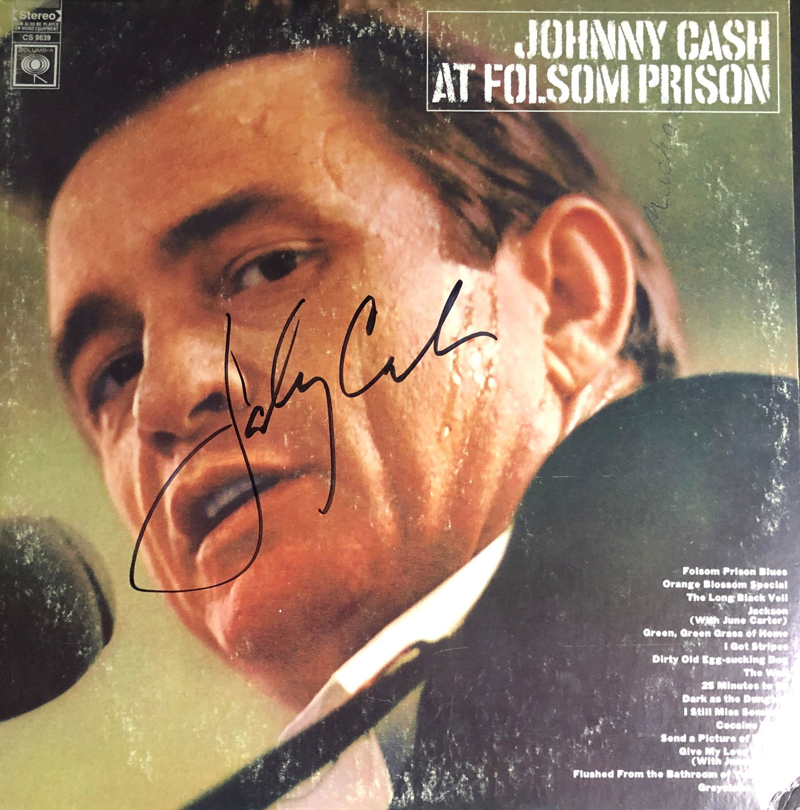 Johnny Cash Autographed Album Cover (1 of 1)