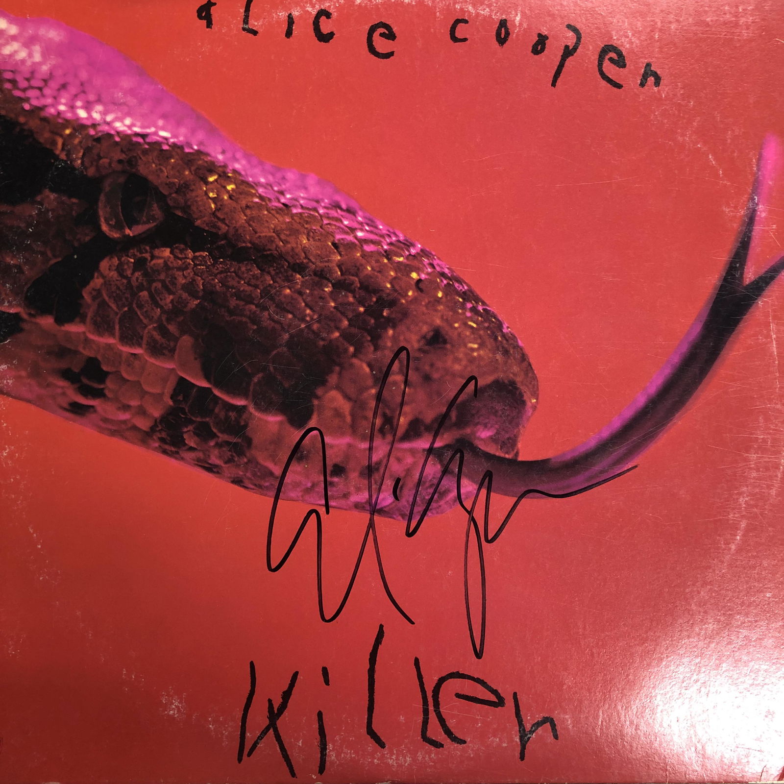 Alice Cooper Autographed Album Cover (1 of 1)