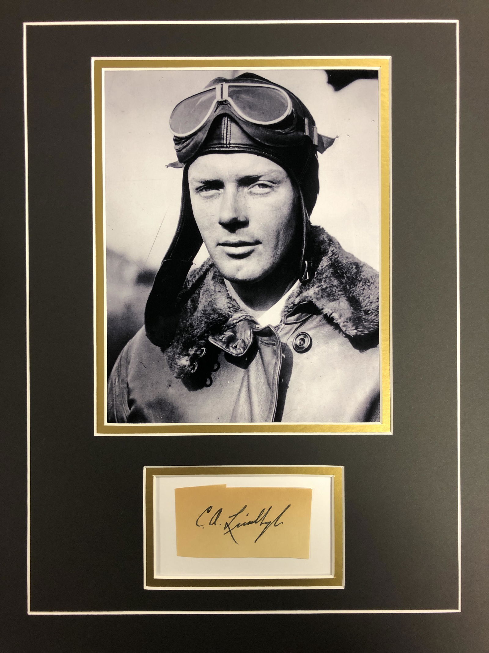 Charles Lindbergh Autographed Display, Photo is mock (1 of 1)