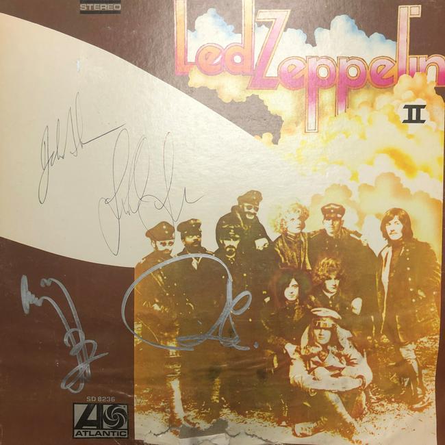 Led Zeppelin Autographed Album Cover (1 of 1)