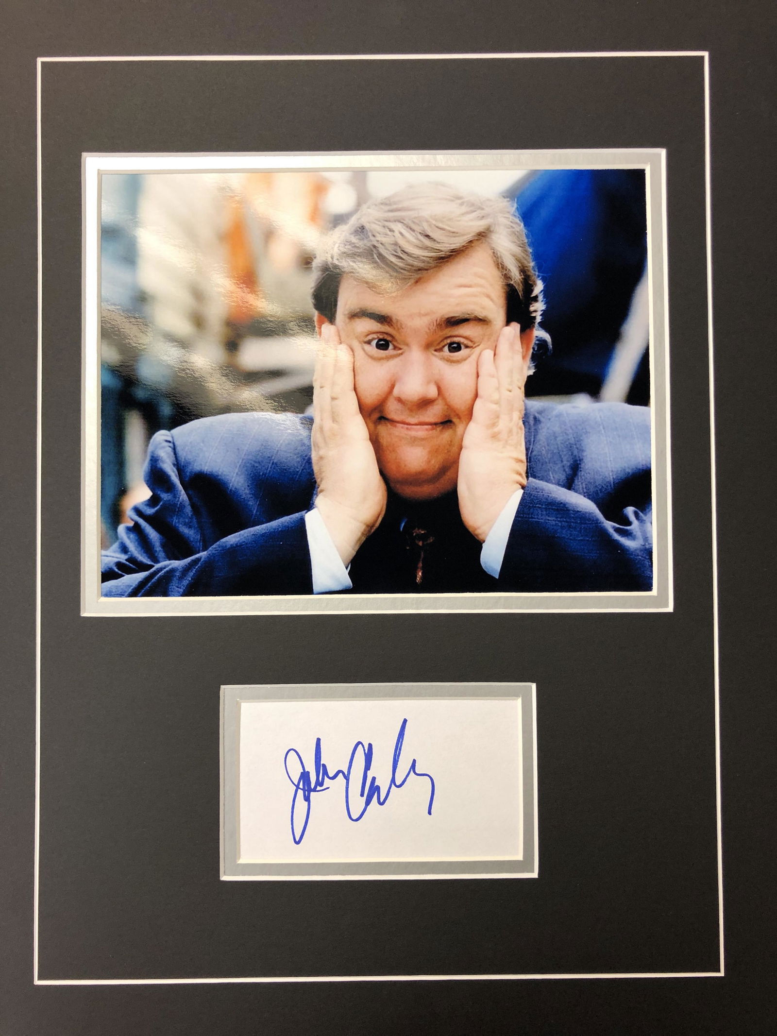 John Candy Autographed Display, NOT FRAMED (1 of 1)