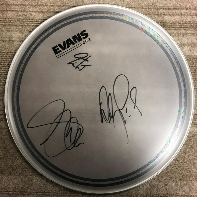 Rush Autographed Drum Head (1 of 1)