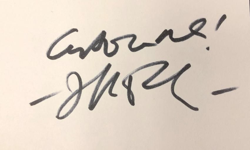 Jeff Bezos Autographed Card (1 of 1)